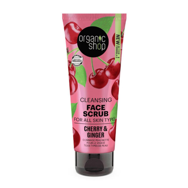 Exfoliante Facial Orgánico de Cereza y Jengibre - Organic Shop