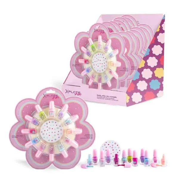 XPLOTE FUN – Set Colurful Flower Nail Wheel